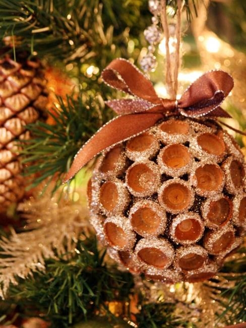 acorn christmas balls