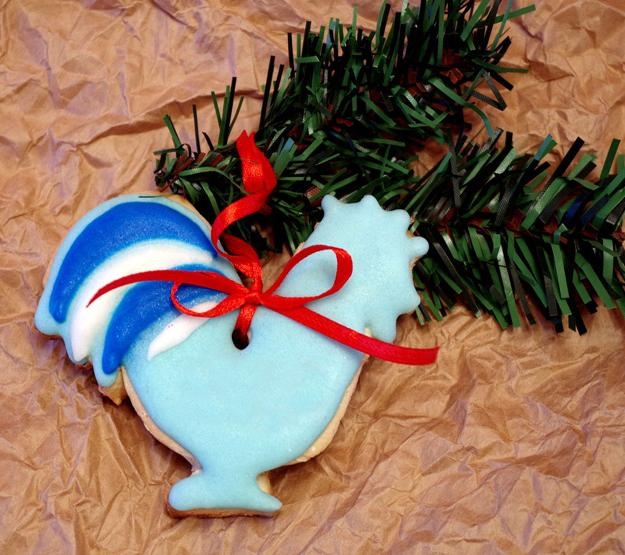 rooster cookie holiday decoration
