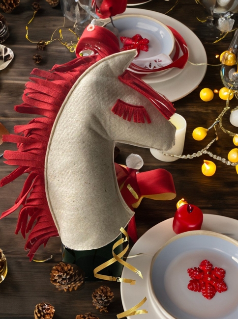 horse felt craft winter holiday decorations