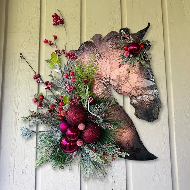 horse winter holiday decorations
