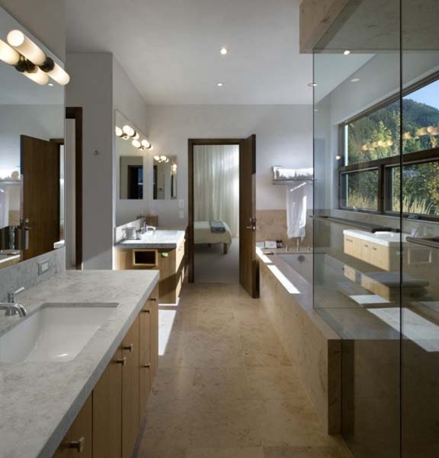 modern interior design light dark color contrasts