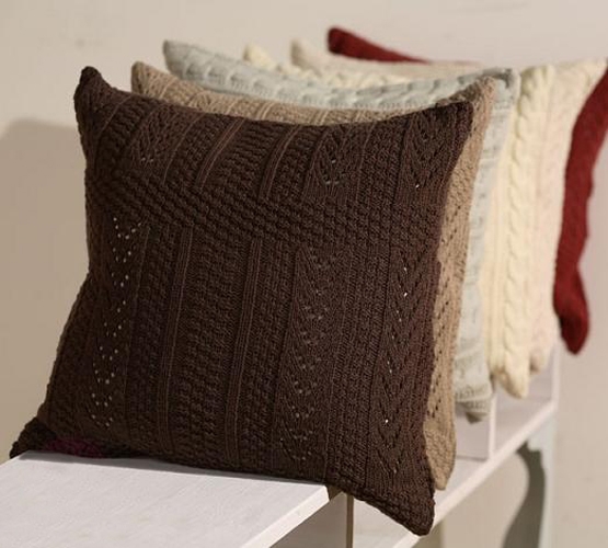 winter decorating craft ideas knitted pillow patterns
