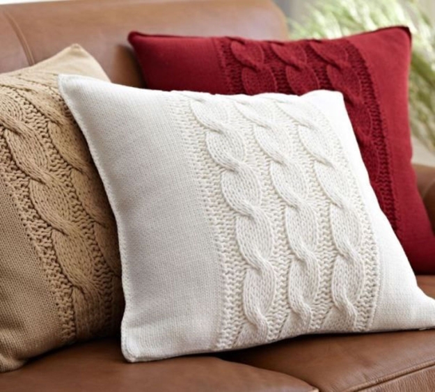 winter decorating craft ideas knitted pillow patterns