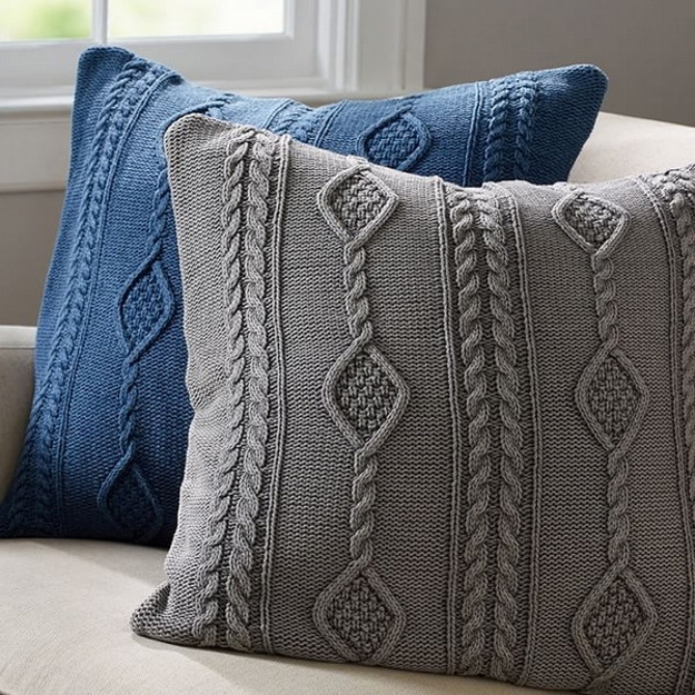 winter decorating craft ideas knitted pillow patterns