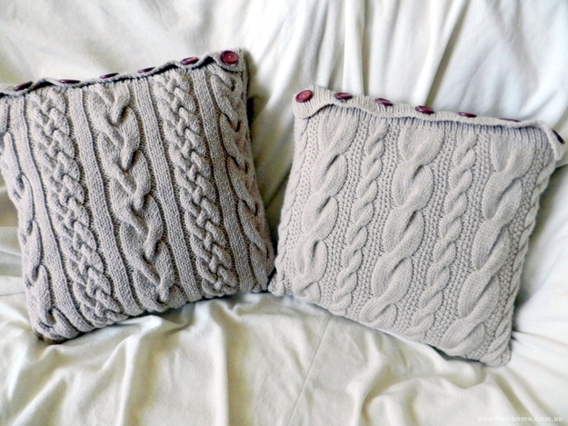 winter decorating craft ideas knitted pillow patterns