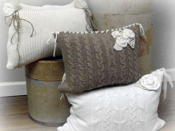 winter decorating craft ideas knitted pillow patterns