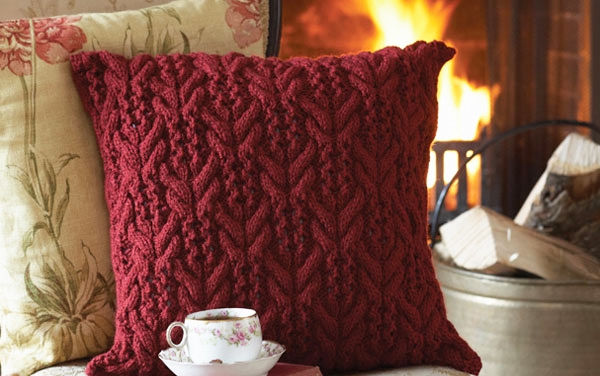winter decorating craft ideas knitted pillow patterns