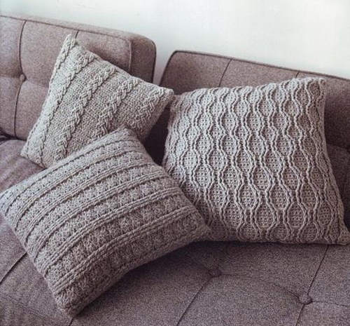 winter decorating craft ideas knitted pillow patterns