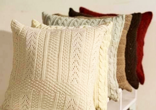 winter decorating craft ideas knitted pillow patterns