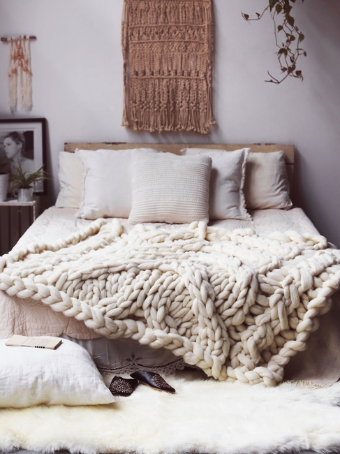 knitted furnishings handmade designs warm room decor