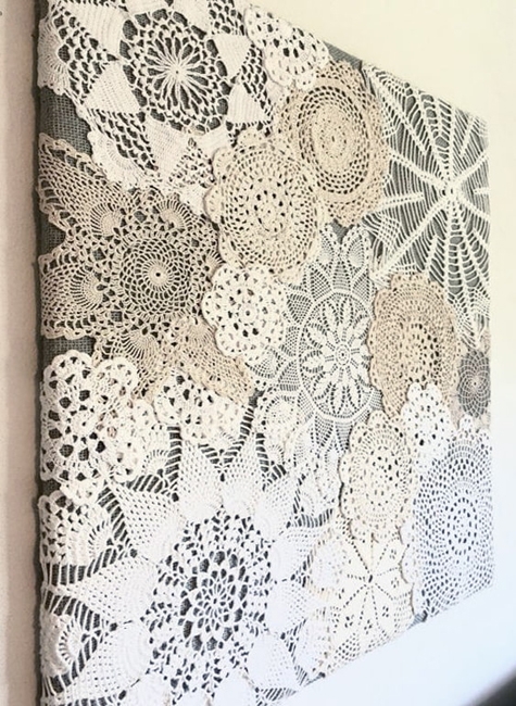 crochet wall art