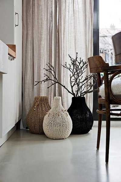 knitted cover decorative vases