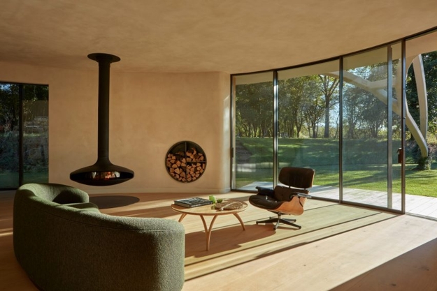 oval living room design