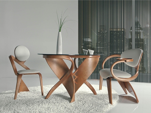 sculptured furniture table chairs