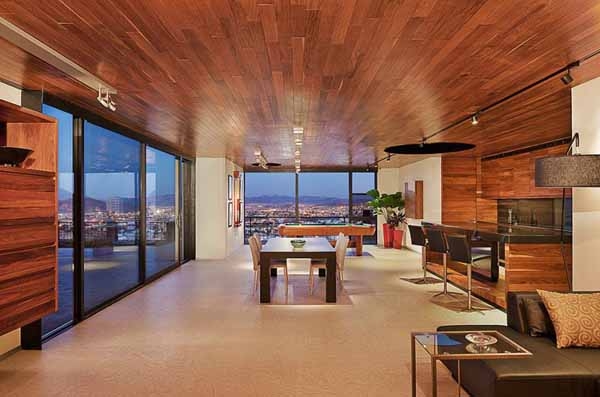 warm wooden interior design