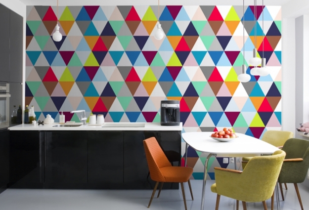 colorful geometric wallpaper