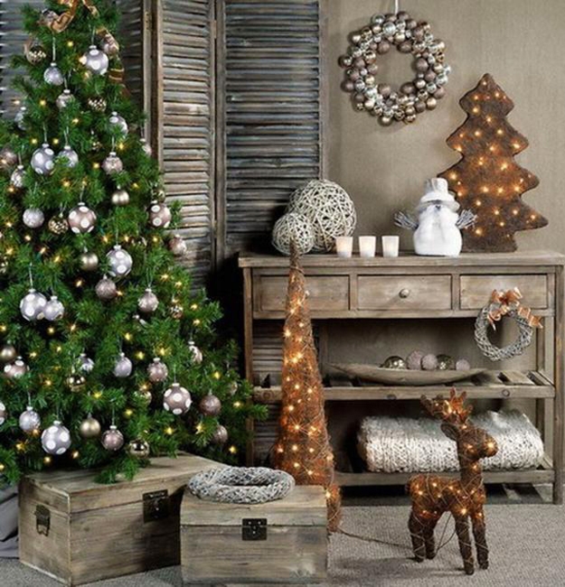several tabletop holiday trees crafts winter decorating ideas