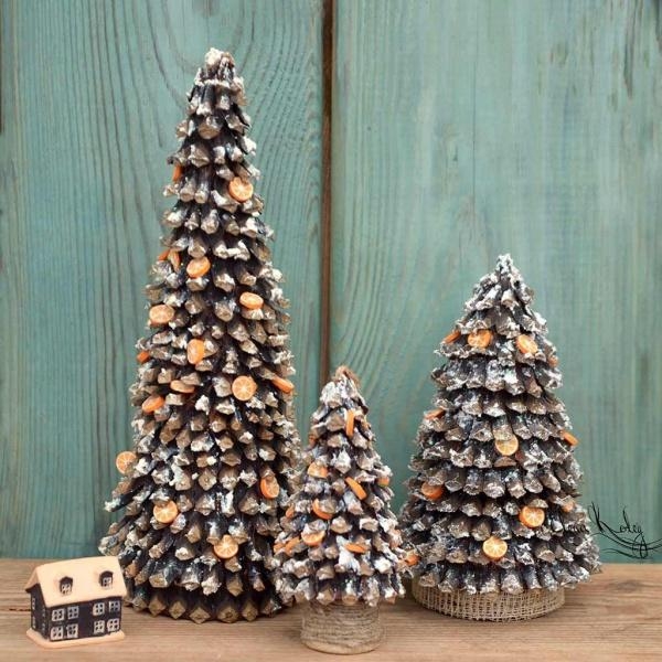 several tabletop holiday trees crafts winter decorating ideas
