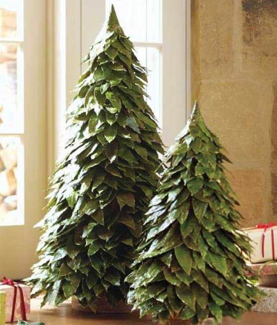 several tabletop holiday trees crafts winter decorating ideas