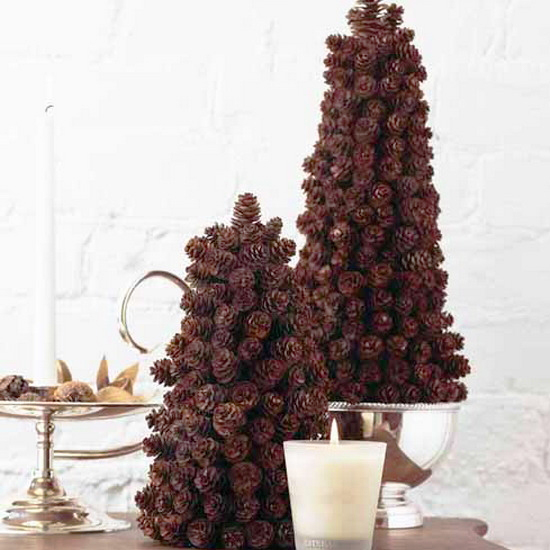 several tabletop holiday trees crafts winter decorating ideas