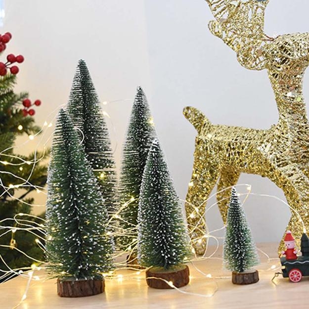 several tabletop holiday trees crafts winter decorating ideas