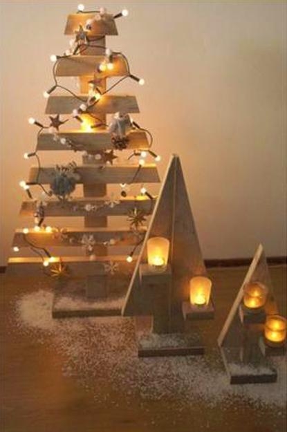 several tabletop holiday trees crafts winter decorating ideas
