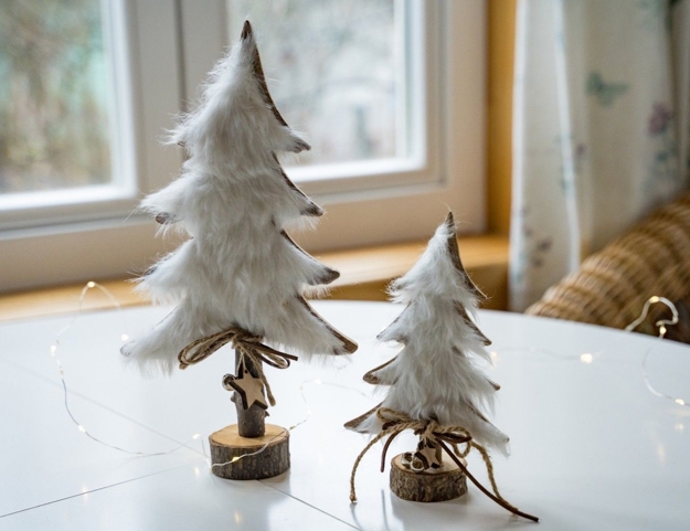 several tabletop holiday trees crafts winter decorating ideas