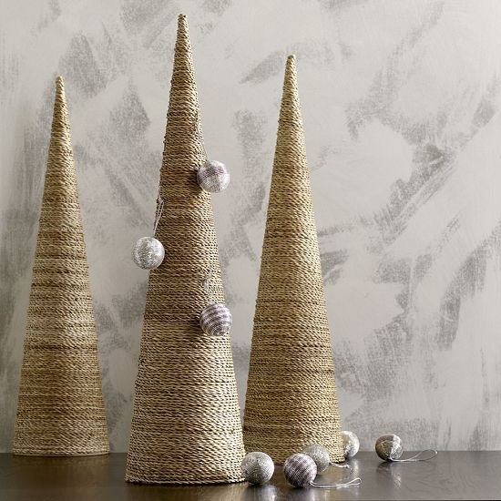 several tabletop holiday trees crafts winter decorating ideas