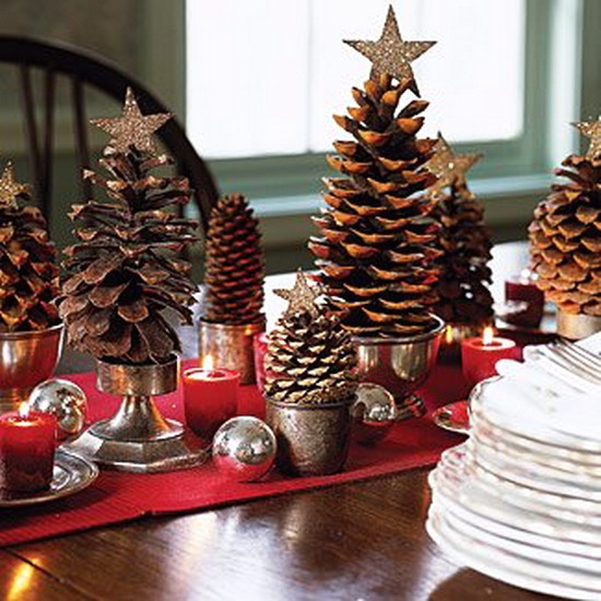 several tabletop holiday trees crafts winter decorating ideas