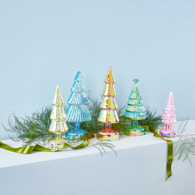 tabletop holiday trees various colors