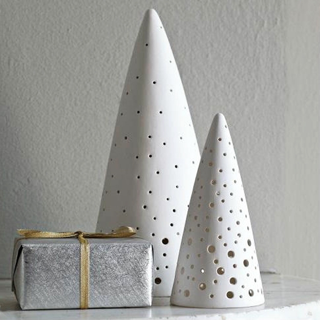 several tabletop holiday trees crafts winter decorating ideas