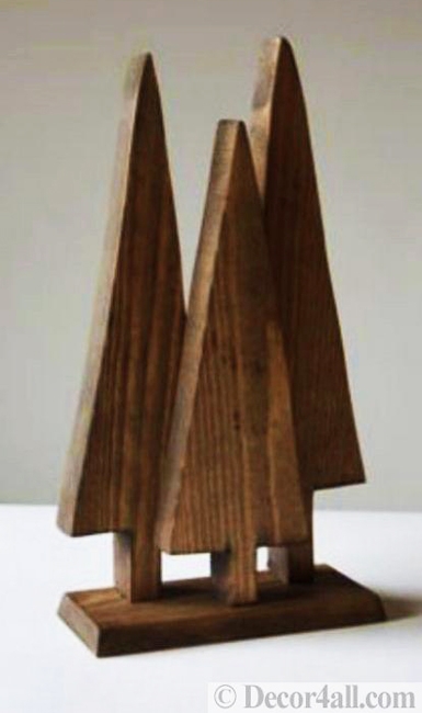 wood crafts holiday trees