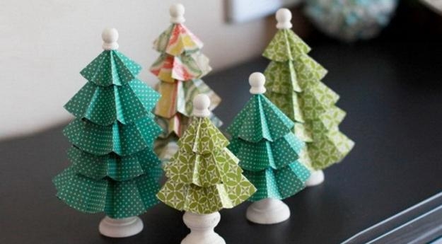 paper craft ideas DIY holiday trees