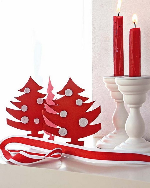 several tabletop holiday trees crafts winter decorating ideas