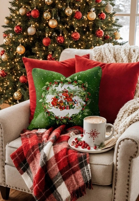 classic christmas pillows