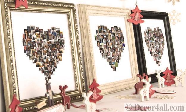 winter holiday decorations pink colors