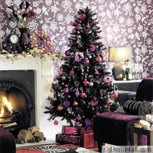 pink christmas colors home decorating ideas