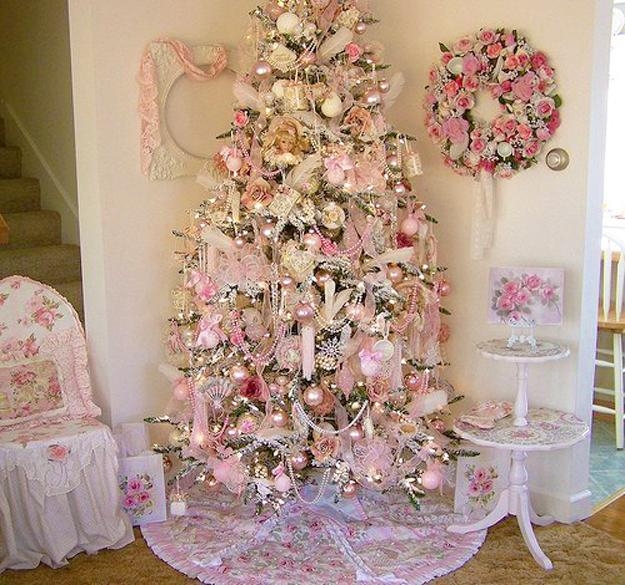 pink christmas colors home decorating ideas