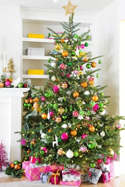 pink christmas colors home decorating ideas