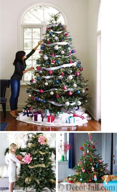 pink christmas colors home decorating ideas