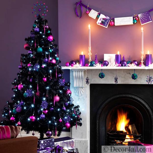 pink christmas colors home decorating ideas
