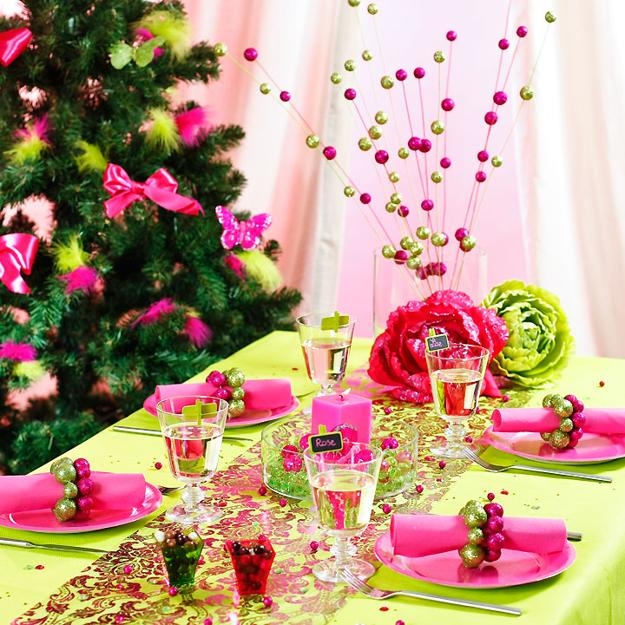 pink table decorations centerpieces
