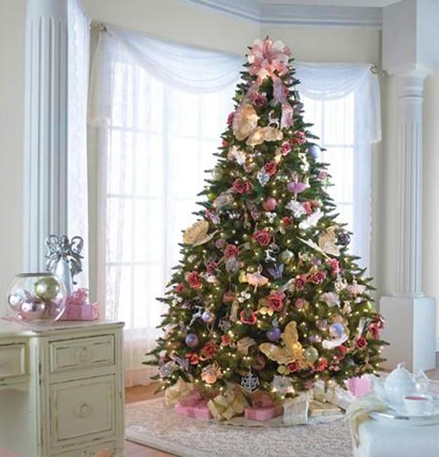 pink christmas colors home decorating ideas