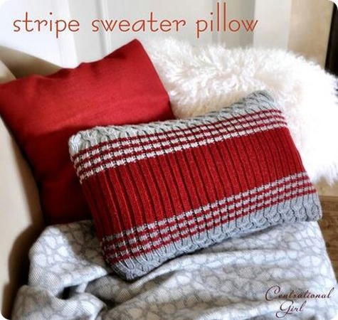 recycled crafts knitted pillow designs
