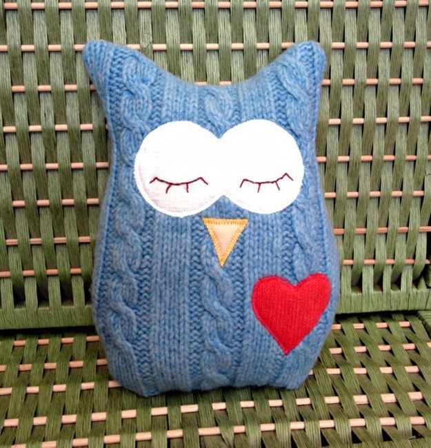 recycled crafts knitted pillow designs