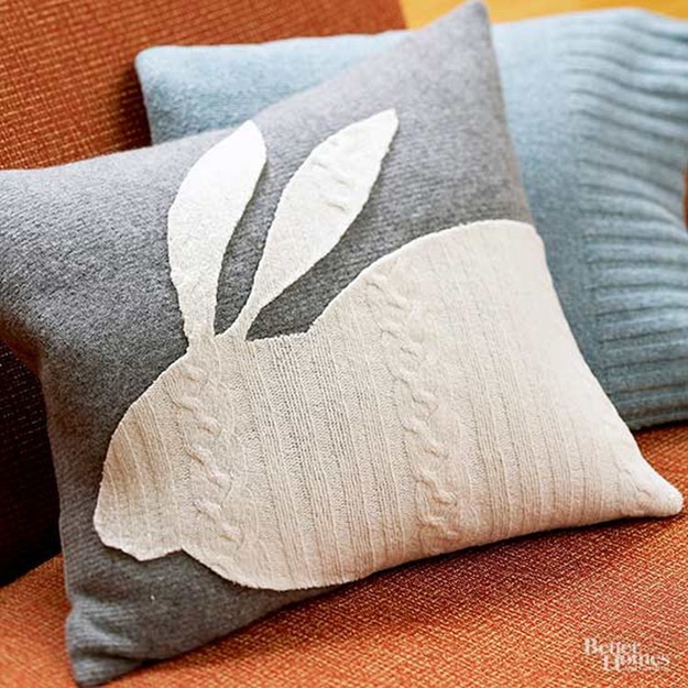 recycled crafts knitted pillow designs