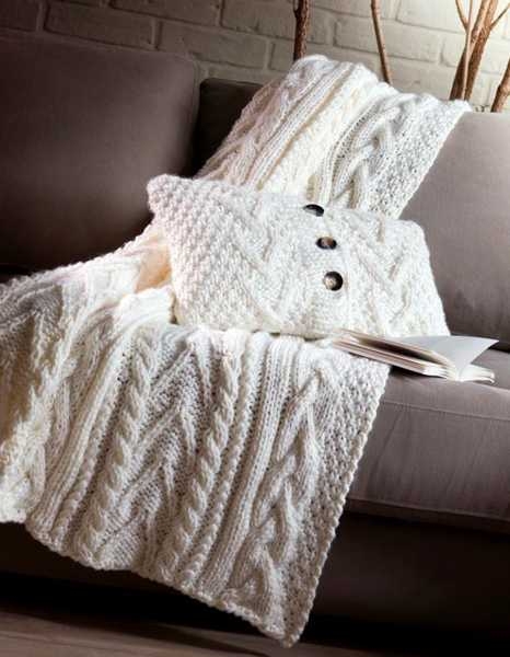 recycled crafts knitted pillow designs