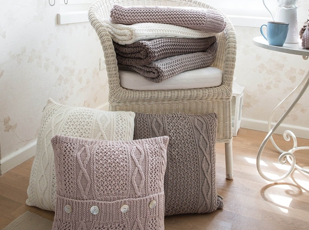 recycled crafts knitted pillow designs