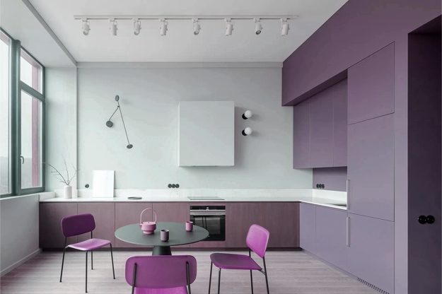 purple interior design