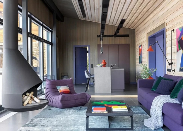 purple interior design